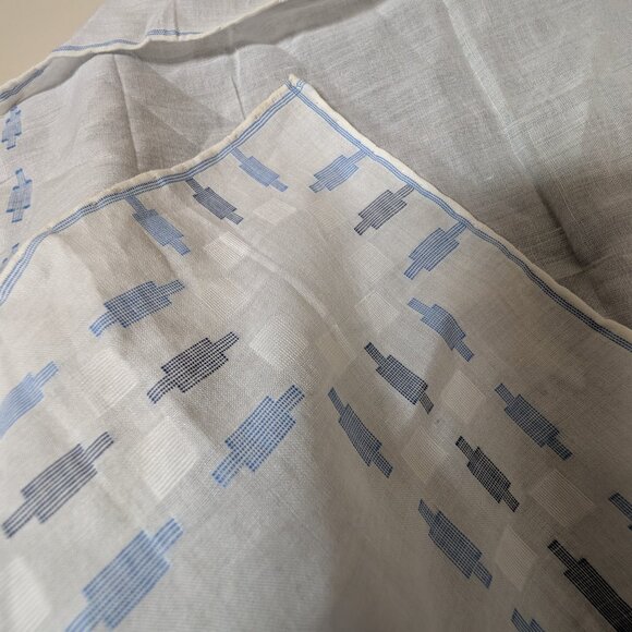 Vintage 48T DONEGAL Tweed Wool Blue Blazer Sport Coat Jacket Bespoke Ireland - Picture 16 of 16